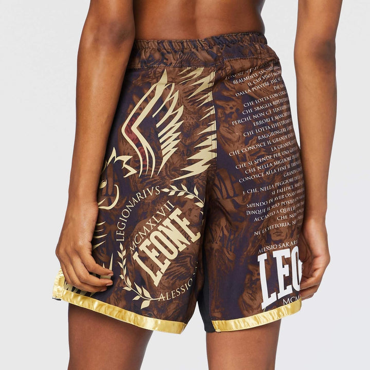 LEONE 1947, Legionarivs II MMA-Shorts, Unisex-Erwachsene, Bordeaux, AB790 L Bordeaux, L Bordeaux