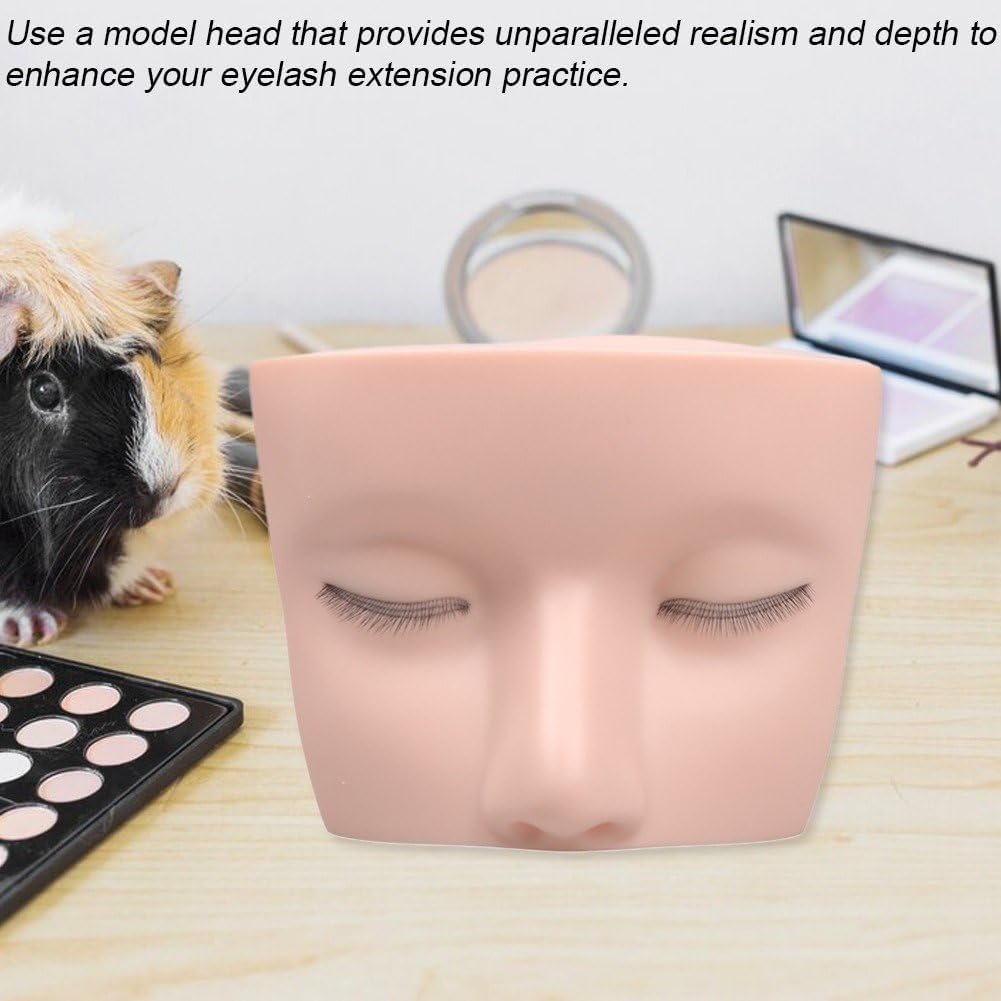 Muteitt Wimpern-Mannequin-Kopf Für Wimpernverlängerung, Wimpernverlängerung, Augenlider, Make-up-übu