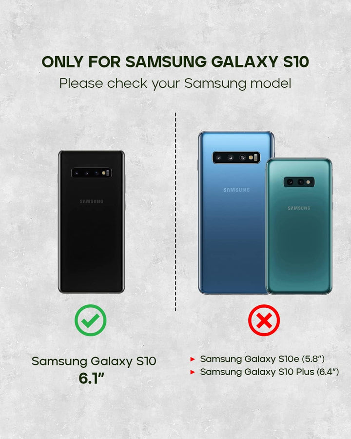 Porter Riley - Lederhülle für Samsung Galaxy S10. Premium Echtleder Standhülle/Cover/Brieftasche kom
