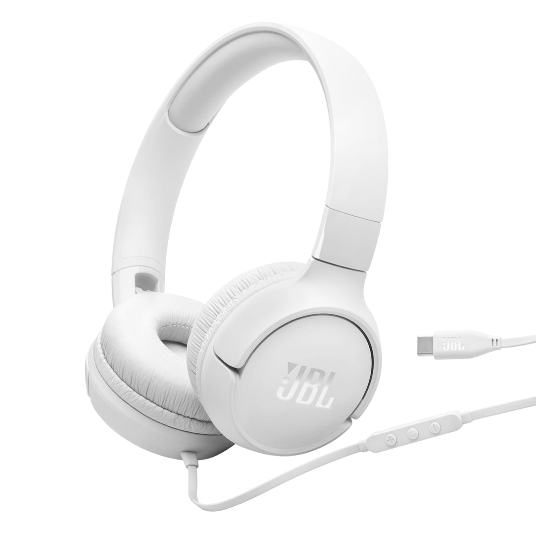 JBL Tune 520C, kabelgebundene On-Ear-Kopfhörer mit Mikrofon, JBL Pure Bass Sound, EQ-Presets, USB-C-