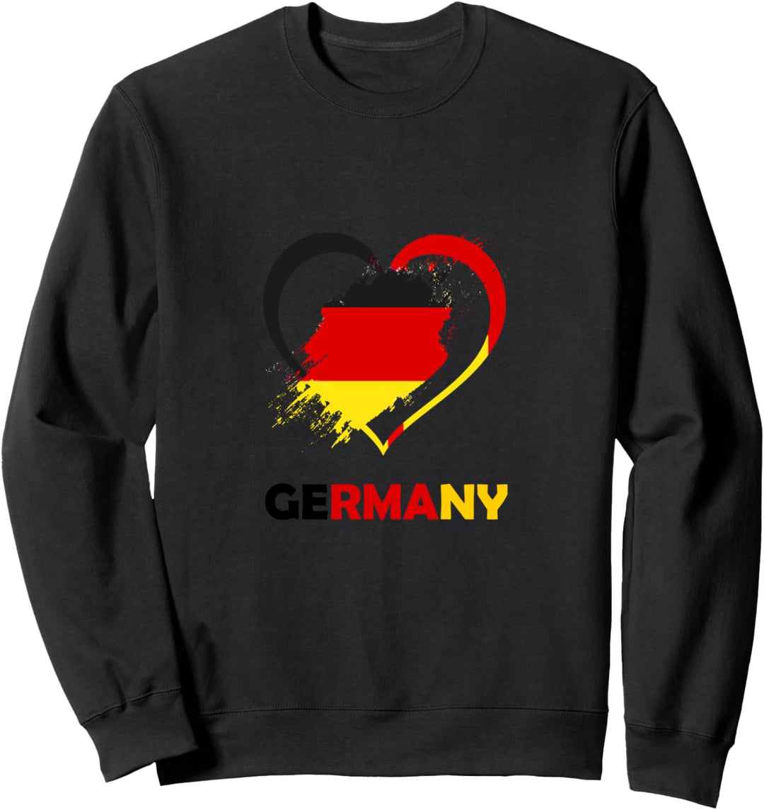 Liebe Deutschland Flagge Sweatshirt