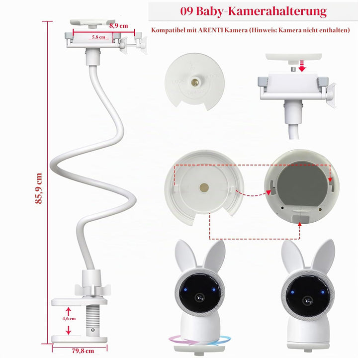 EYSAFT Babyphone Halterung für Arenti Video Babyphone 33 Zoll für Arenti, 33 Zoll für Arenti