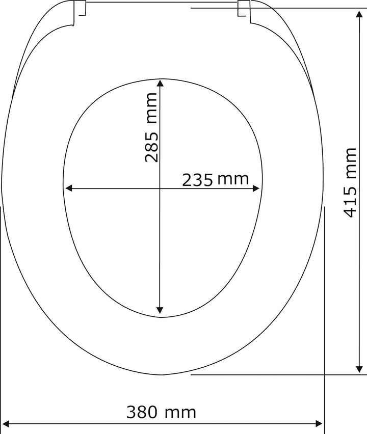 WENKO WC-Sitz Hochglanz Acryl Mod. Bois, High Gloss Oberfläche, Toilettendeckel mit Absenkautomatik,