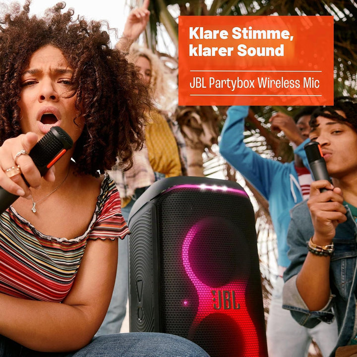 JBL PartyBox Wireless Mic - 2X Digital Wireless Mikrofone, Wiederaufladbarer Akku (20hrs - 700mAh),