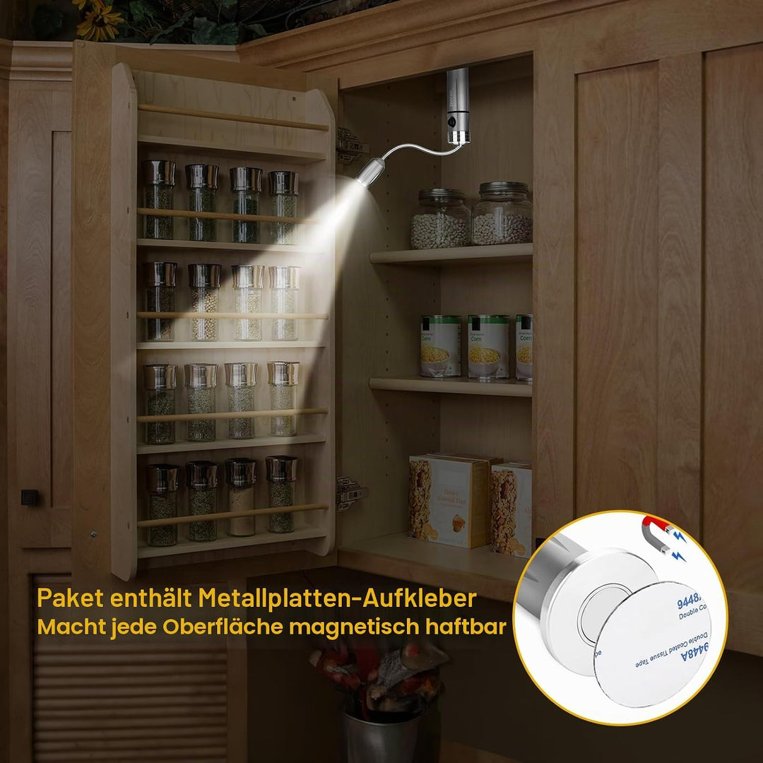 Wiederaufladbare, ultrahelle Grillleuchte mit superhellen LED-Lichtern, flexible Schwanenhals-Grilll