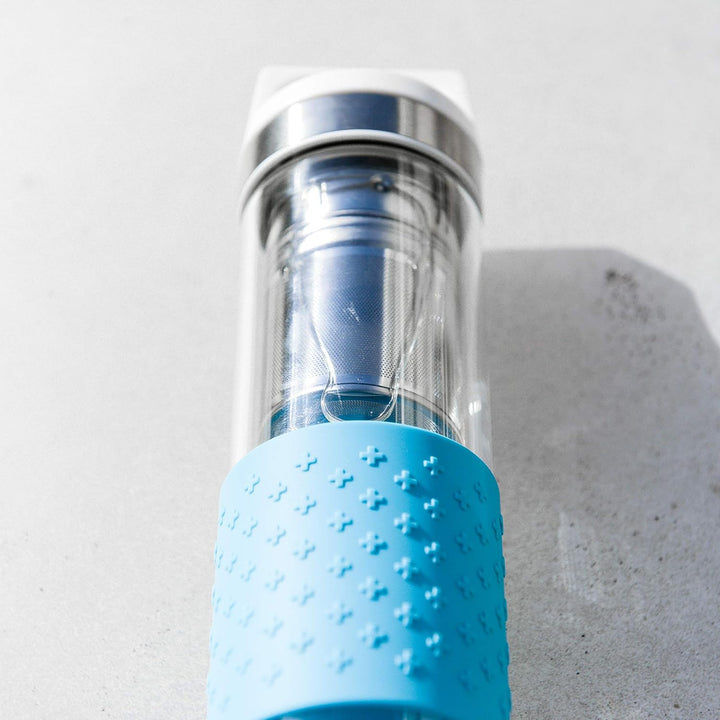 SIGG Hot & Cold Glass Thermo Trinkflasche (0.4 L), schadstofffreie und isolierte Trinkflasche, Therm