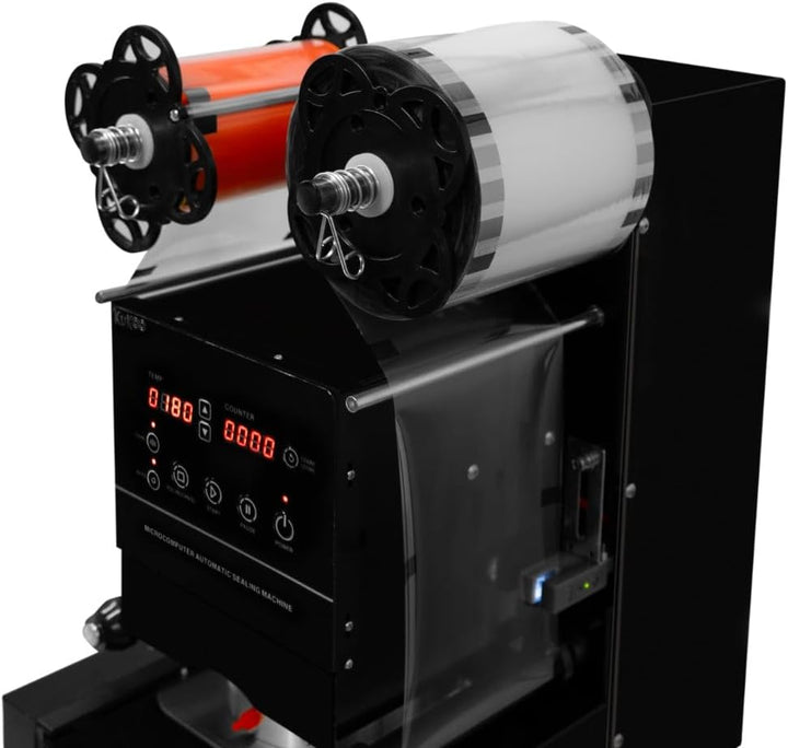 Tassenversiegelungsmaschine, elektrisch, 500 W, vollautomatisches Vakuumiergerät, Steuerung, LCD-Pan