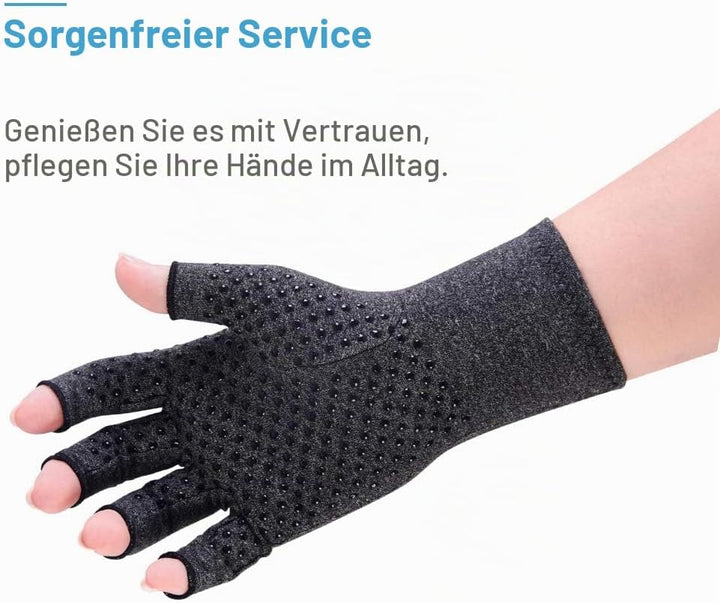 Donfri 2 Paare Arthritis Handschuhe Kompressionshandschuhe Fingerlose handschuhe fr Schmerzlinderung
