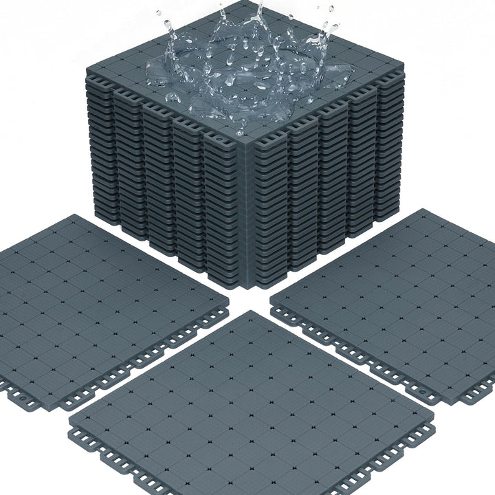 jxgzyy 24 STK Bodenschutzmatte Puzzlematte Set Sportmatte Gymnastikmatte Fitnessmatte Gummimatte Fal