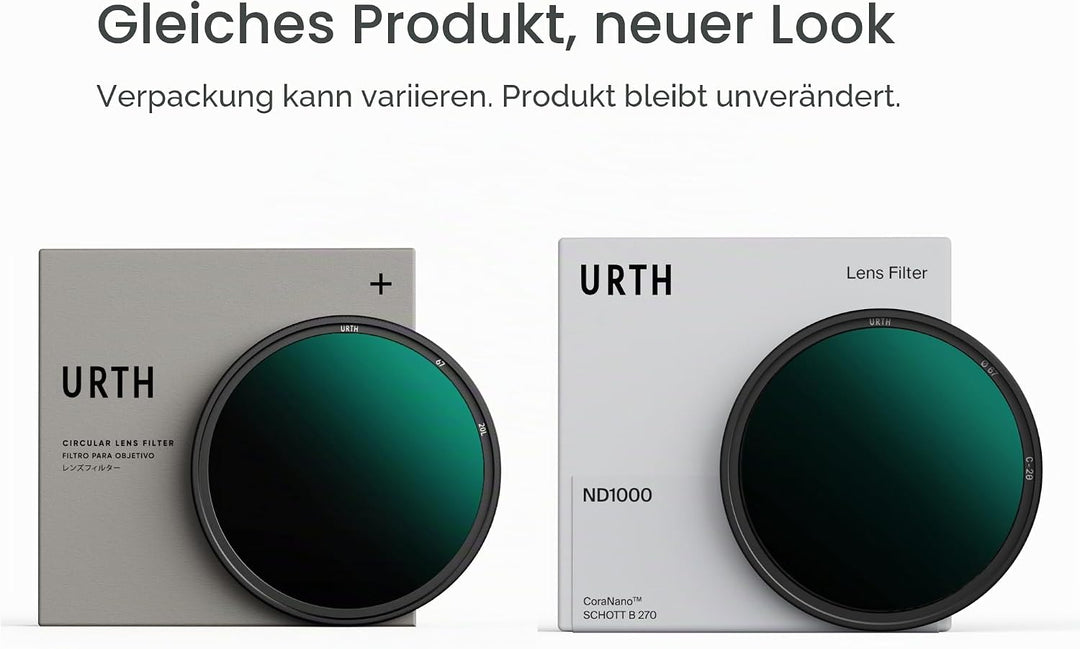 Urth 77 mm Graufilter ND1000 (10 Stop) ND Filter (Plus+) 77 mm Zum Einschrauben, 77 mm Zum Einschrau