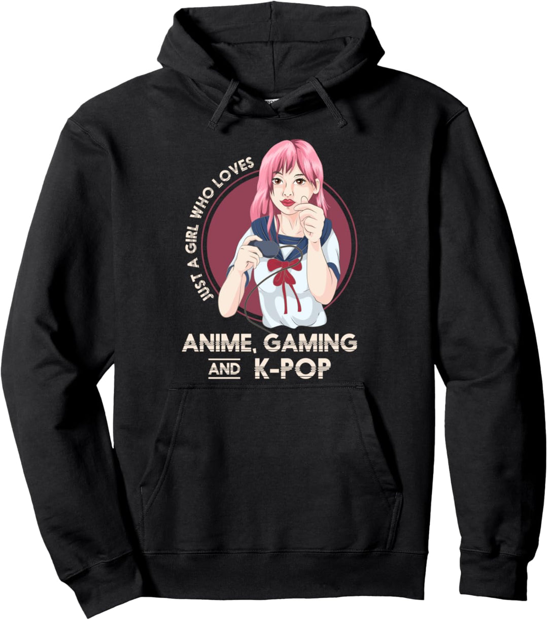 Videospiel Gamer Otaku Gaming Kpop Musik Anime Mädchen Pullover Hoodie
