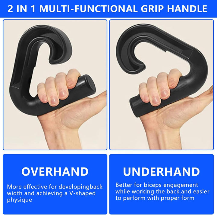 2 Stück Klimmzug Griffe Haken, D Griff Fitness Neutral Grip Griffbefestigung für Klimmzugstangen/Rüc