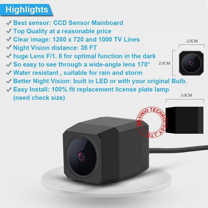 1280P HD Auto Rückfahrkamera Kennzeichenbeleuchtung Rückansicht Kamera, Für Audi A4L/A6L/A1 A7/A3 A4