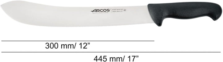 Arcos Fleischermesser mit Nitrum Edelstahlklinge 300 mm - Professionelles Küchenmesser zum Schneiden