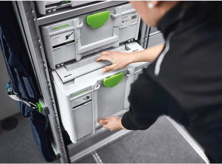 Festool Systainer³ SYS3 M 437 (mit Abdeckung für Beschriftungsfeld) 396mm x 296mm x 437mm, 396mm x 2
