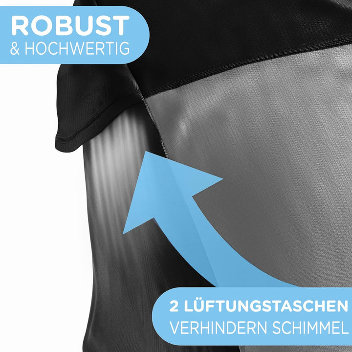 Jubi® Faltgarage Fahrradanhänger zweisitzer/einsitzer und absolut wetterbeständig| Abdeckung Fahrrad