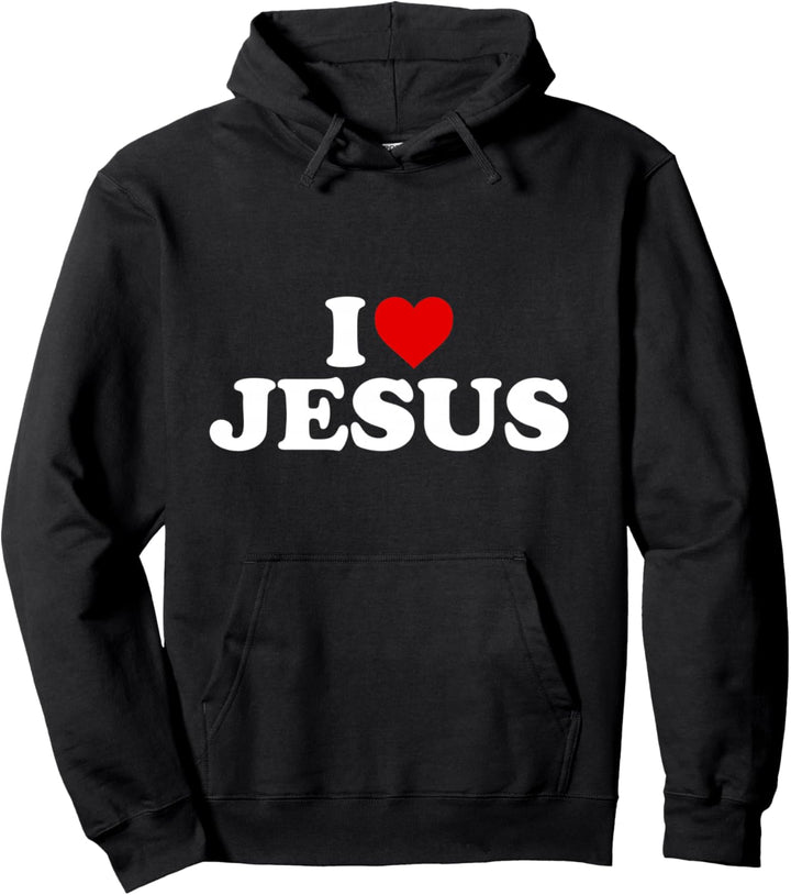 I Love Jesus – Herz Pullover Hoodie