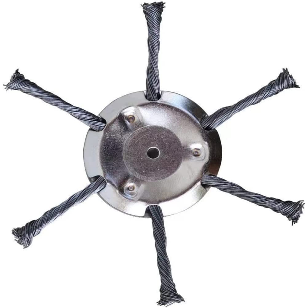 spier Stahldraht-Rasentrimmerkopf, Freischneider-Draht-Unkrautklinge für Garten-Rasentrimmerkopf-Ras