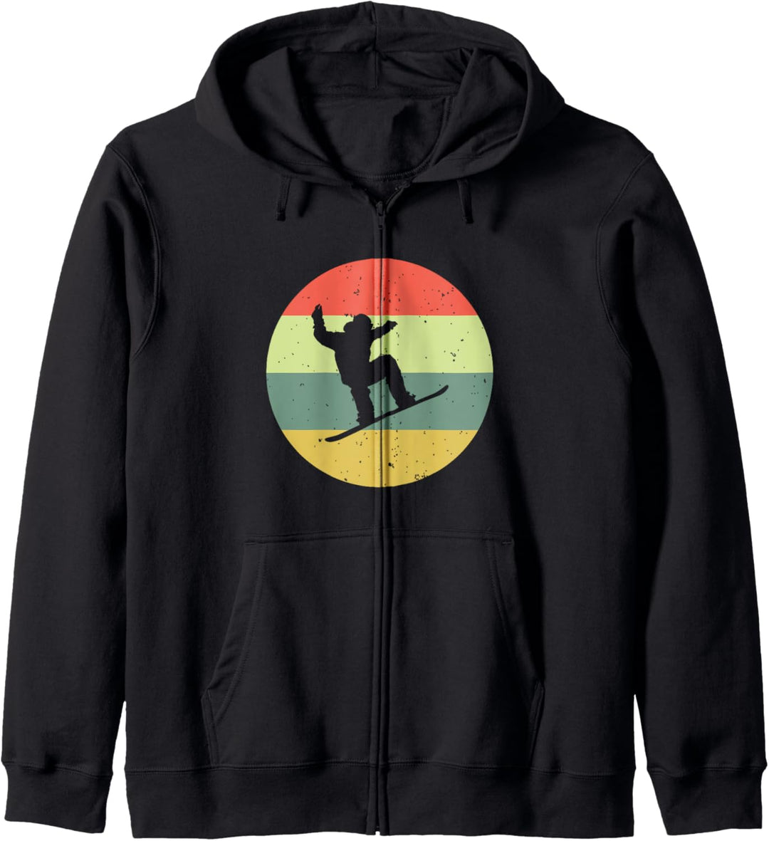 Snowboarding Vintage Snowboard Kapuzenjacke