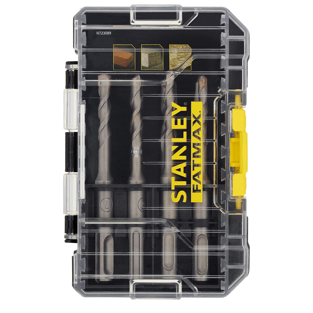 Stanley FatMax 8-tlg. SDS-plus Steinbohrer-Set STA88555 (Premium Bohrer von 5-10 mm SDS Plus-Bohrer,