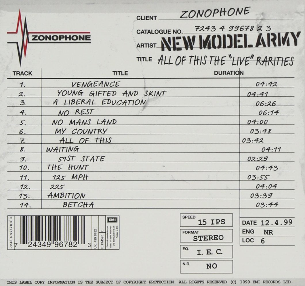 All of This:the Live Rarities, Audio-CD