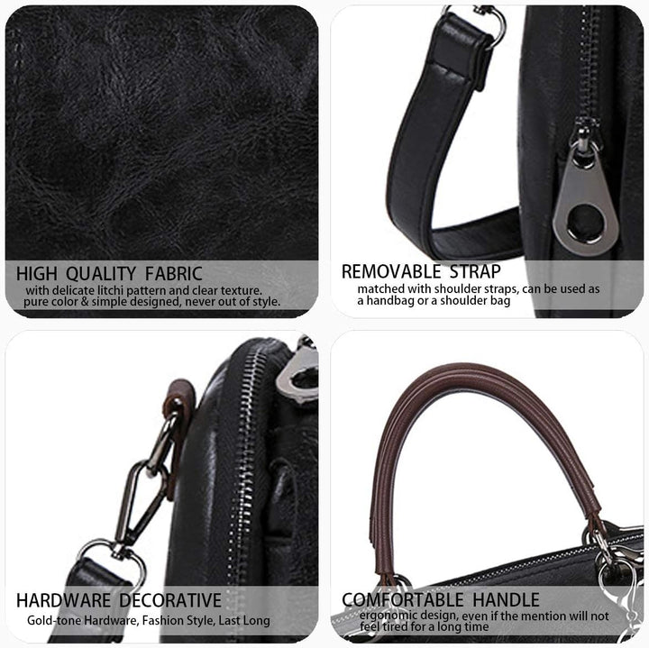 BUKESIYI Damen Tasche Umhängetasche Handtasche Frauen Klein Schultertasche Weekender Lack PU Leder C