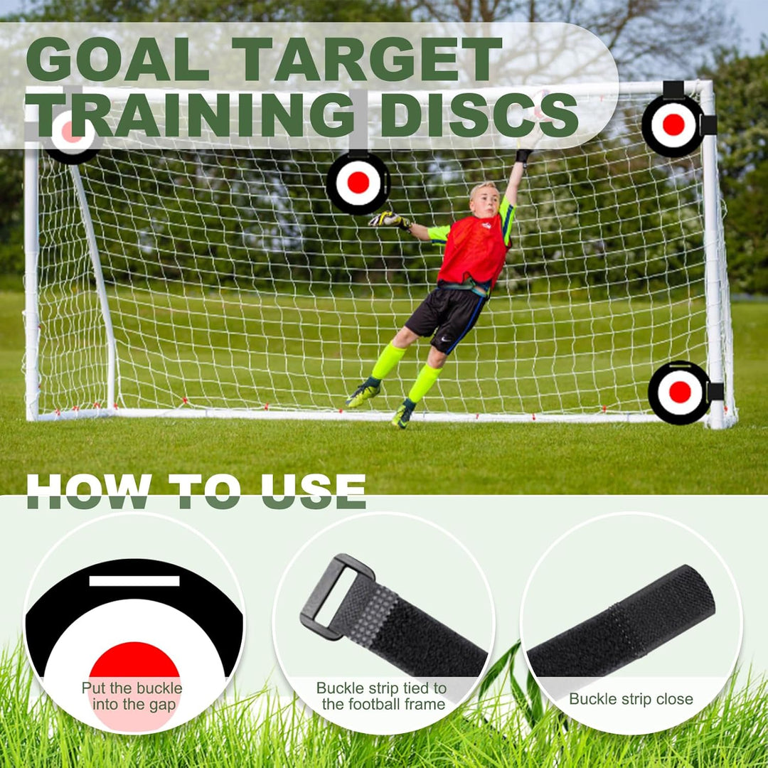 Fussball Trainingszubehör, Fussballtore für Garten Kinder, Verstellbares Fussballtor, Trainers Footb