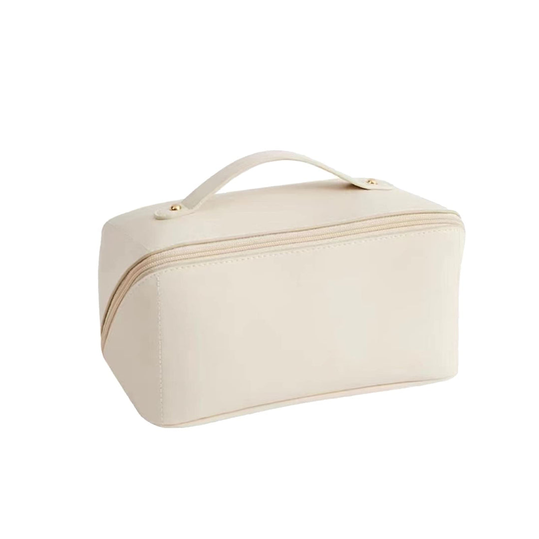 CORIOS Grosse Kapazität Kosmetiktasche Wasserdicht Kulturtasche Leder Schminktasche Multifunktions K