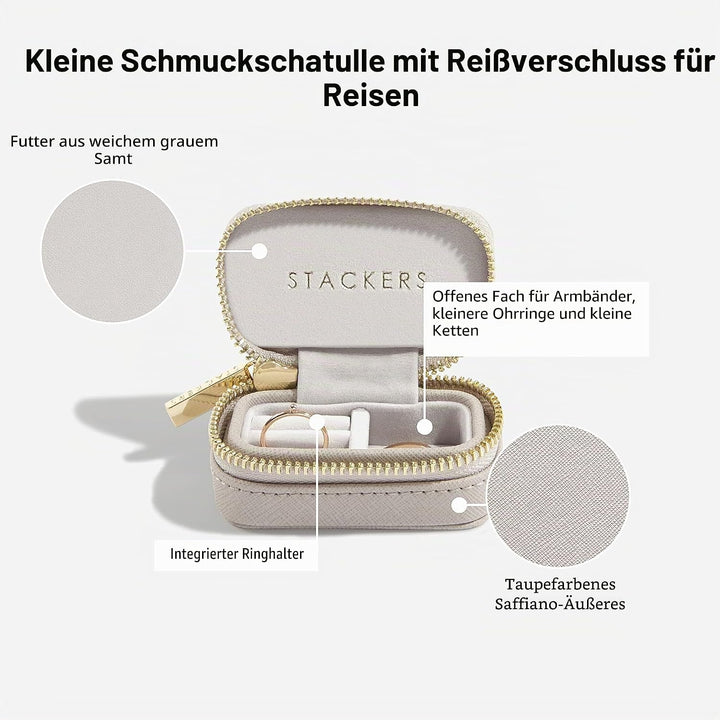 Stackers Taupe Gross & Petite Reise Schmuckschatulle, Taupe