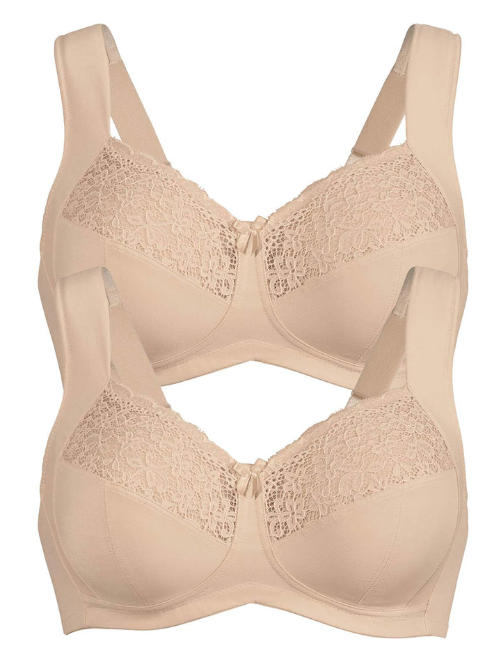Anita 2er Pack Entlastungs BH ohne Bügel Havanna 5813 85H Desert, 85H Desert