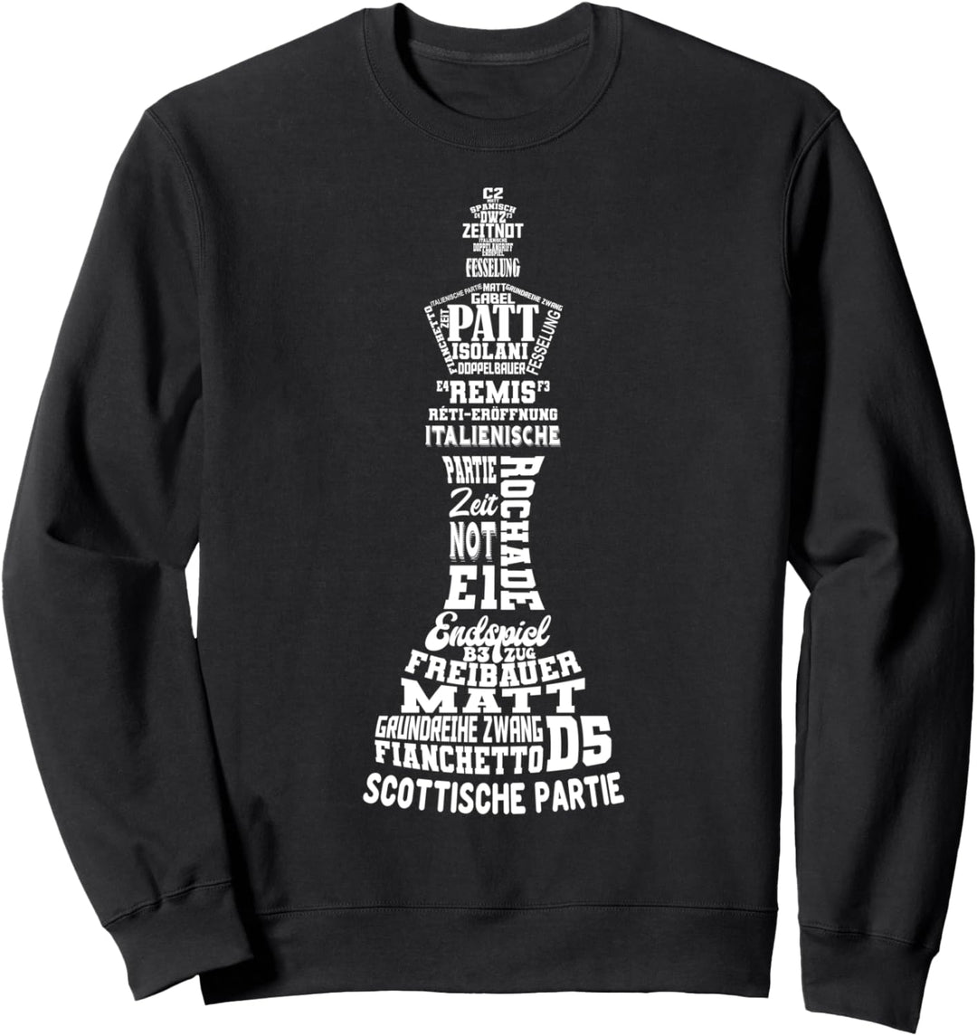 Schach König Schachspieler Herren Kinder Jungen Sweatshirt