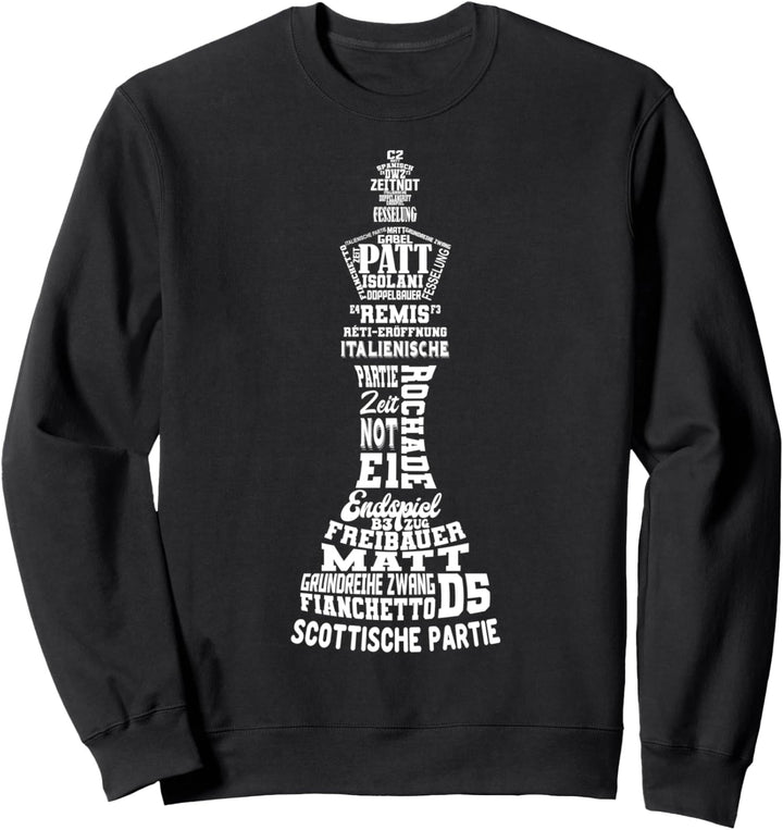 Schach König Schachspieler Herren Kinder Jungen Sweatshirt