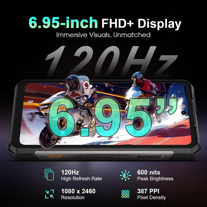 Ulefone Armor 34 Pro 5G Outdoor Handys mit Projektor, 32GB+512GB/2TB Outdoor Smartphone Android 15,