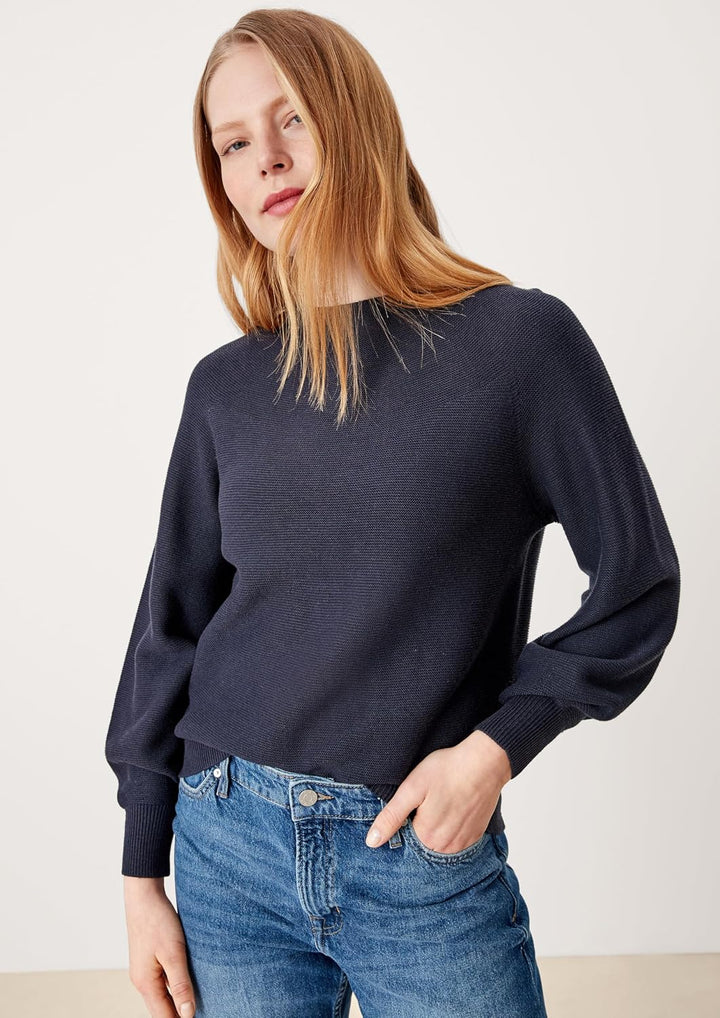 s.Oliver Strickpullover aus Viskosemix 32 5959_navy, 32 5959_navy