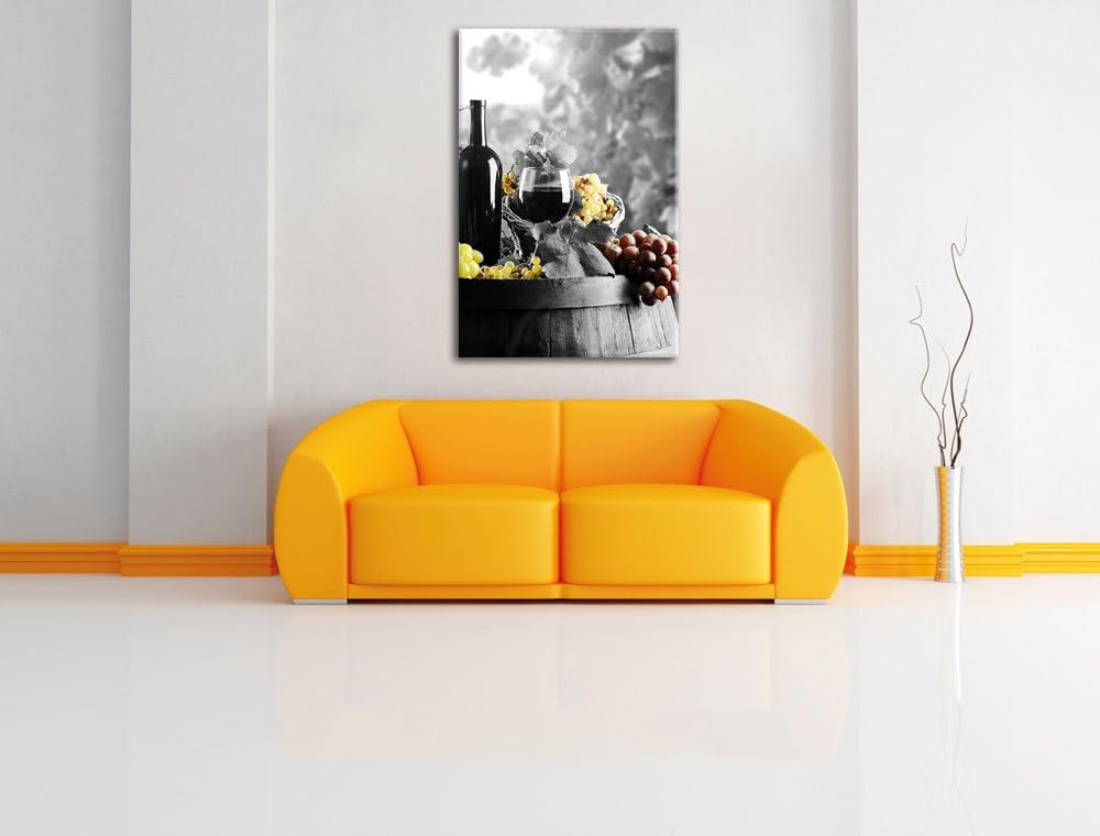 Pixxprint gemischte Auslese an Weintrauben als Leinwandbild/Grösse: 120x80 cm/Wandbild/Kunstdruck/fe