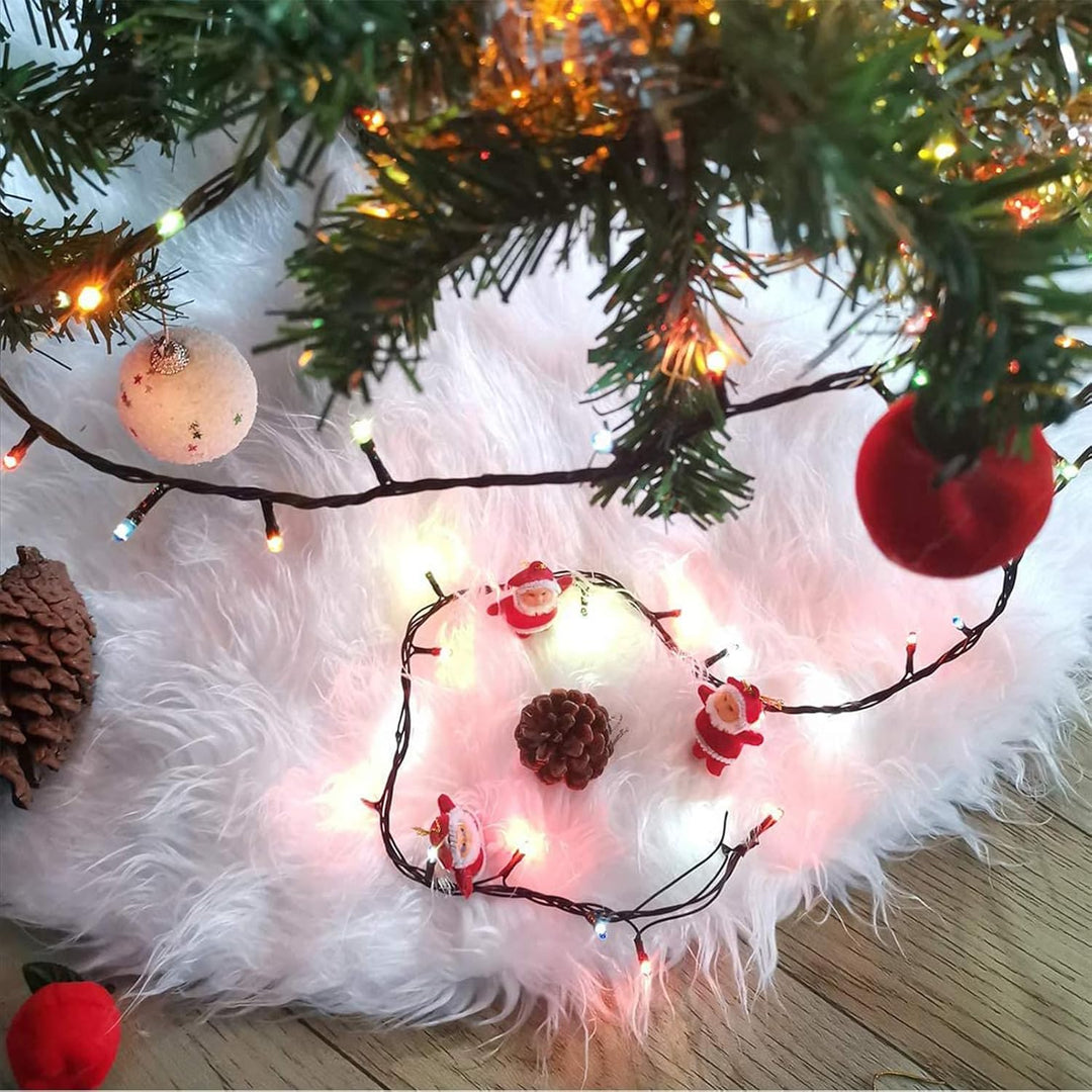 Weihnachtsbaum Decke Kunstfell Weisser Weihnachtsbaum-Rock Weihnachtsbaum-Schmuck Christbaumdecke Ba