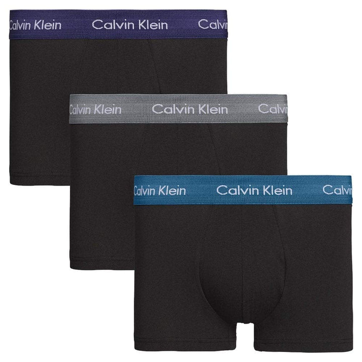 Calvin Klein Herren 3er Pack Boxershorts Low Rise Trunks Unterwäsche S Astralaura/Corsair/Grey Smoke