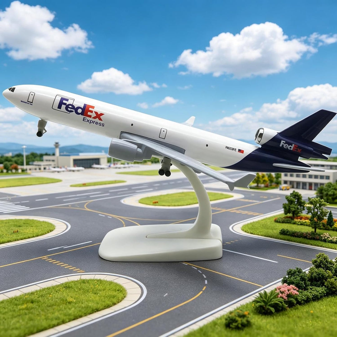 TECKEEN Alloy MD-11 Airlines Aircraft 1:400 Simulation Science Exhibition Model Display Model