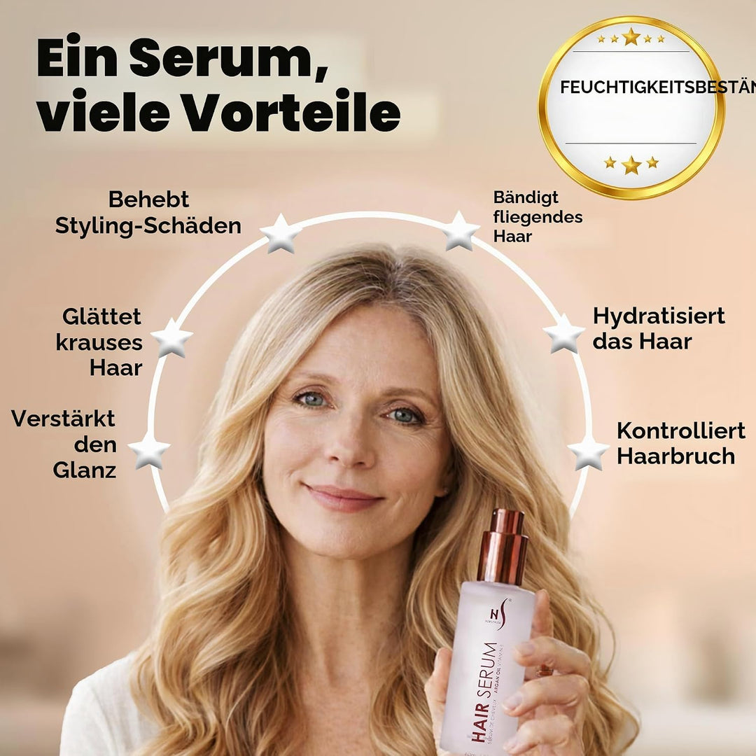 Herstyler Arganöl Hair Repair Serum | Vitamin E Haarserum und Aloe Vera Haarserum für Frizz Control,