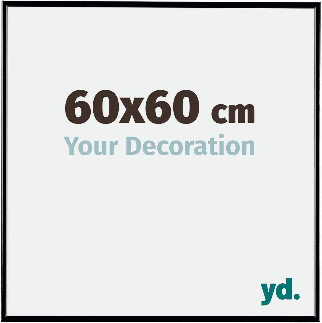 yd. Your Decoration - Bilderrahmen 60x60 cm - Bilderrahmen aus Kunststoff mit Acrylglas - Antireflex