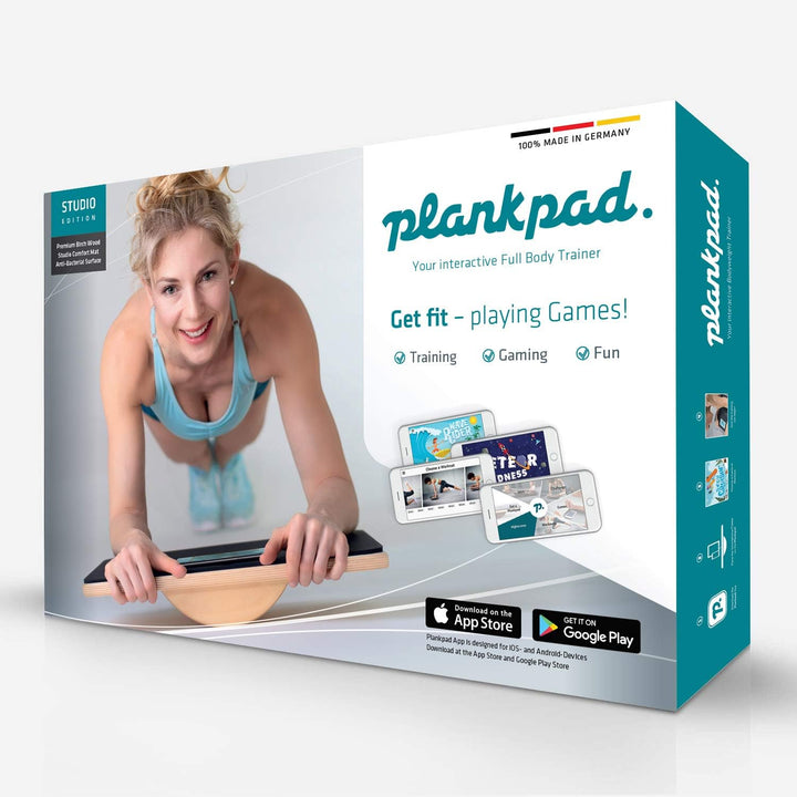 Plankpad STUDIO – interaktiver Ganzkörper-Trainer & Balance Board – Home Fitnesstrainer Made in Germ