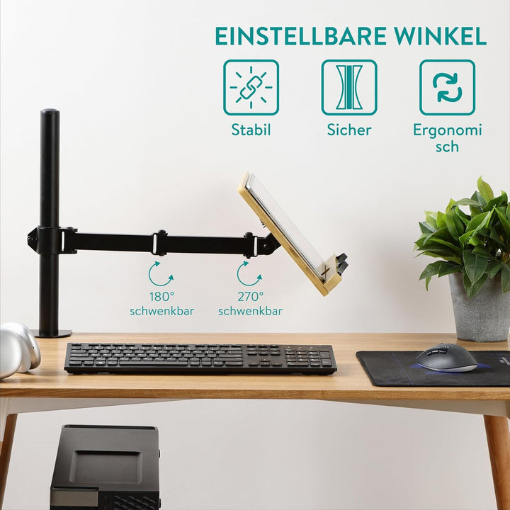 Book stand with clamp Bambus, Bambus