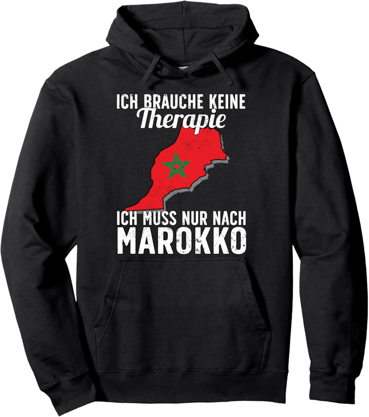 Marokkanische Flagge I Marokko Urlaub I Marokko Pullover Hoodie