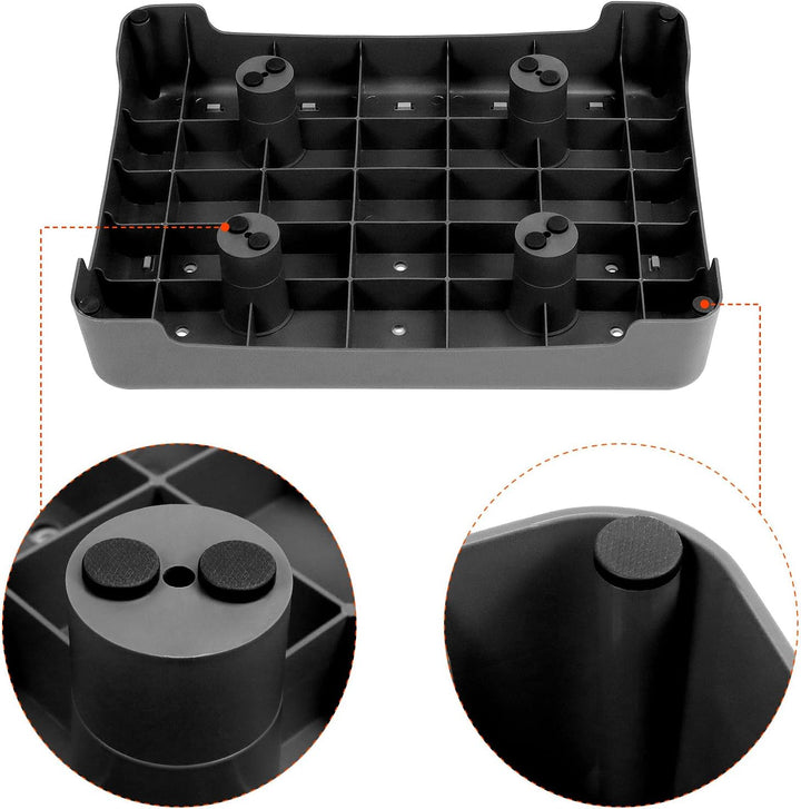 QWORK® rutschfest Halbstufe 9cm - Tragbare Steighilfe & Einstiegshilfe Tritthocker bis 220 kg Belast