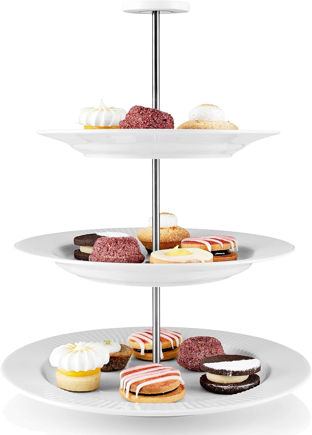 EVA-TRIO | Etagere Legio Nova | Dreistöckige Etagere, bestehend aus drei Legio Nova-Tellern | White