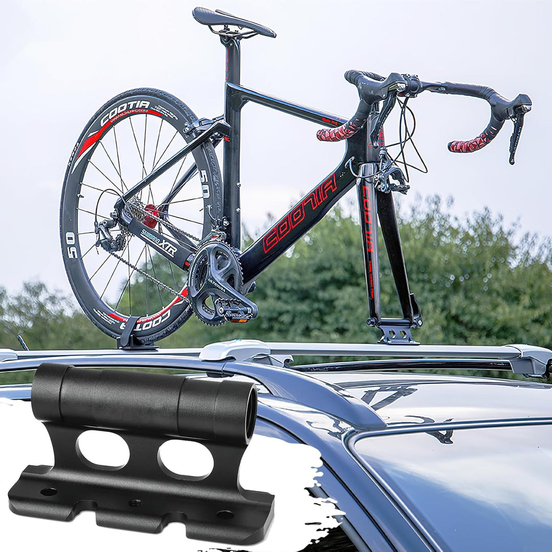 HENGBIRD 2 Stück Gabelhalterung Fahrrad aus Aluminiumlegierung, Auto Fahrrad Dachträger Gabelhalteru