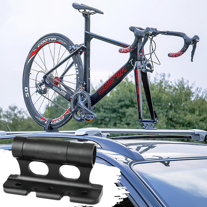 HENGBIRD 2 Stück Gabelhalterung Fahrrad aus Aluminiumlegierung, Auto Fahrrad Dachträger Gabelhalteru