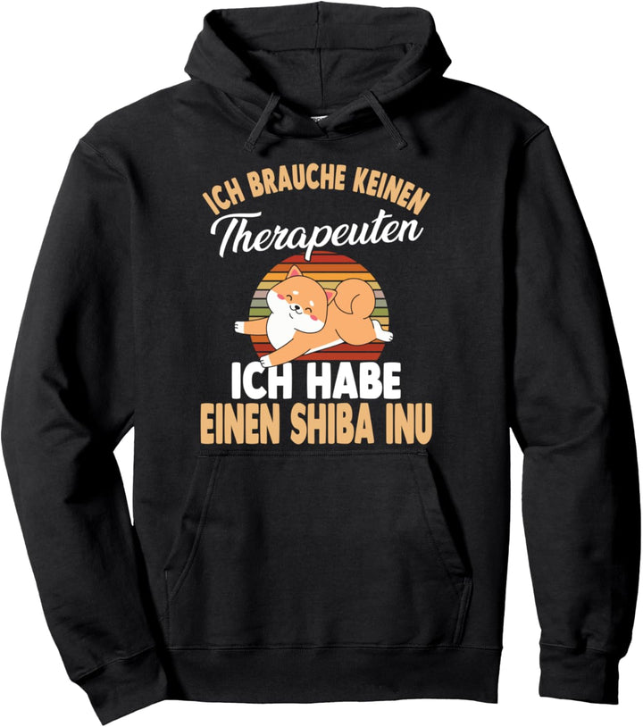 Therapie Shiba Inu Pullover Hoodie