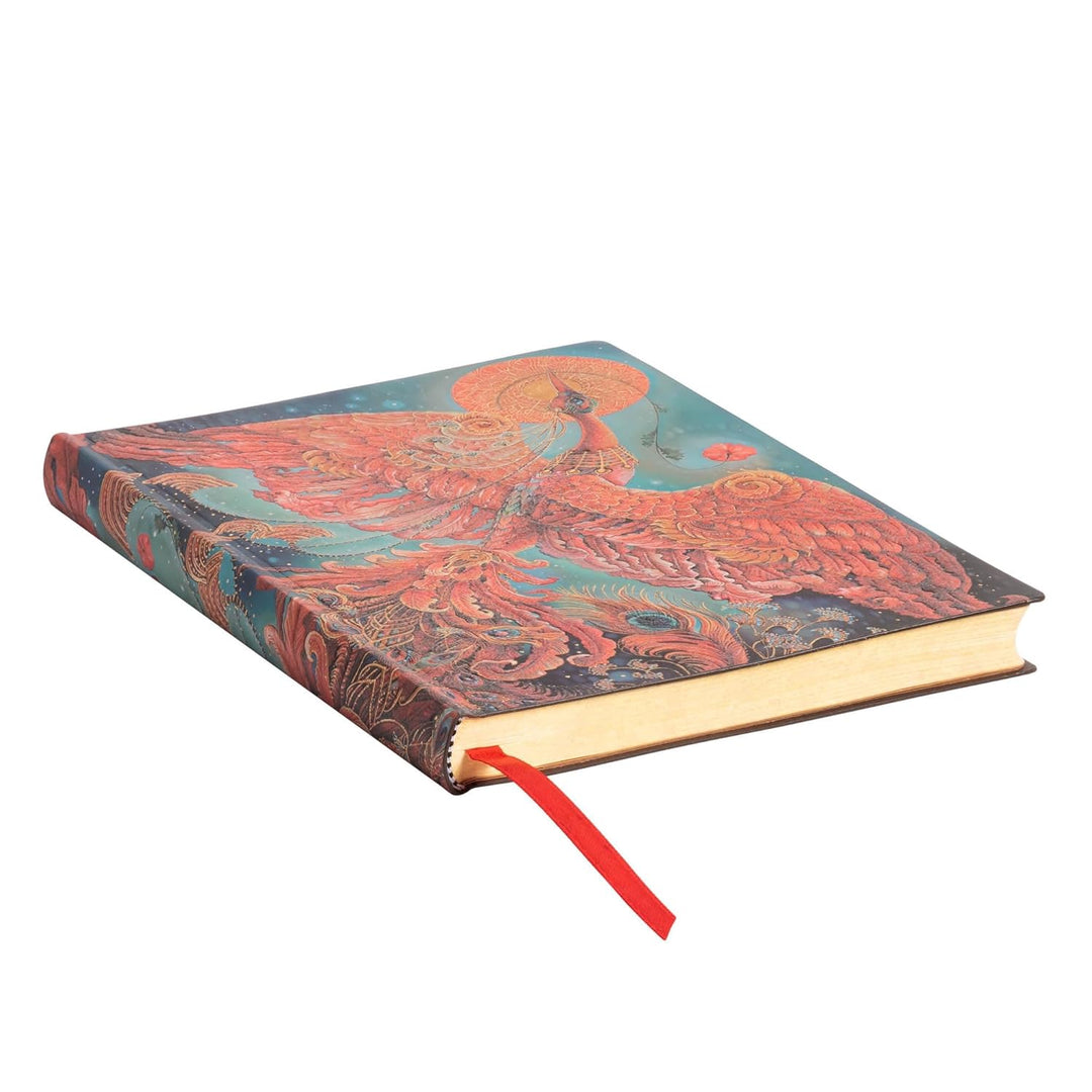 Firebird (Birds of Happiness) Midi Lined Journal: Flexi softcover, 100 gsm, ribbon marker, memento p