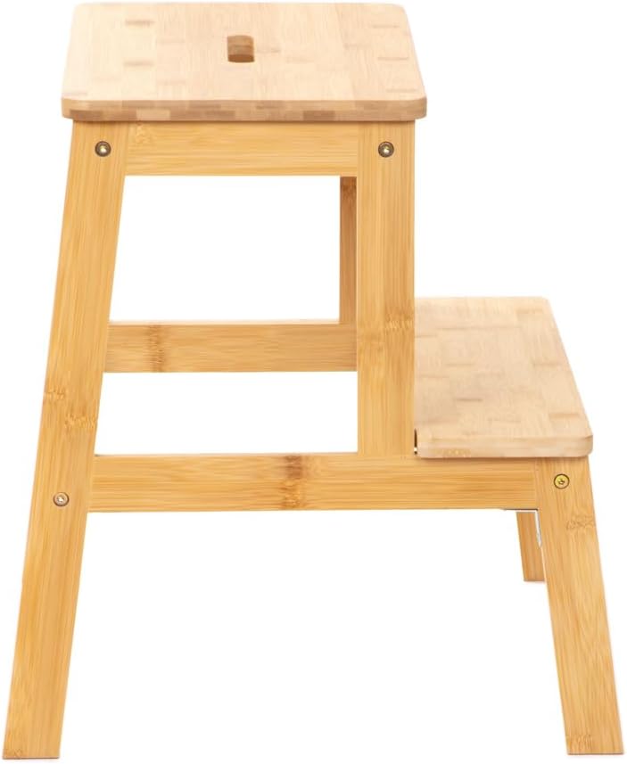 HOMLA Passo Bambus-Tritthocker Natur 42,7x40x49,6 cm